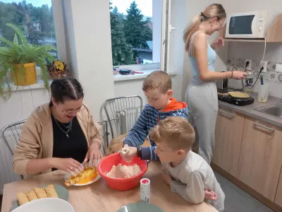 Vyprážané palacinky s hranolkymi – fotografia 1